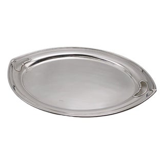 Art Nouveau Period Sterling Silver Tray England 1893 For Sale