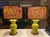 Mid-Century Lamps With Psychedelic Shades - a Pair For Sale In Savannah - Image 6 of 11