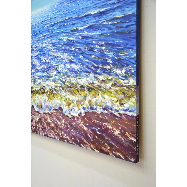 Nautical Sun glare.Modern Original Painting. Iryna Kastsova For Sale - Image 3 of 6