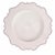 Ivory with Navy Beaded Scalloped Charger Plate, 13.5" For Sale
