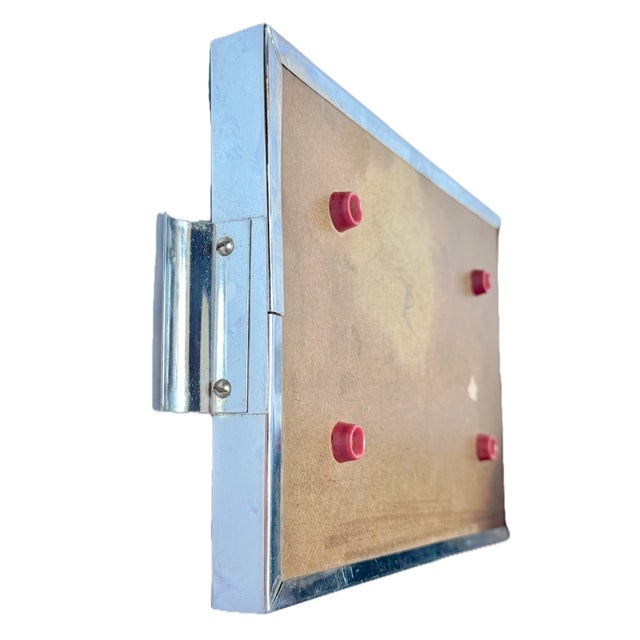 Wood Vintage Art Deco Stylized Floral Serving Tray For Sale - Image 7 of 7