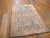 1920s Ivory Taupe Orange Antique N. Indian Agra Cotton Carpet 4'6" X 7'4" Geometric Rug For Sale - Image 4 of 6