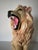 Mid-Century Modern Vintage Ceramic Lion Statue/ Sold For Sale - Image 3 of 10