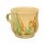 19th Century Rustic French Pottery Mug with Yellow, Green and Rust Glaze For Sale - Image 13 of 13