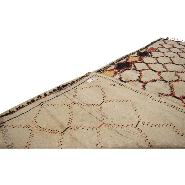 Late 20th Century Vintage Berber Moroccan Azilal Rug Runner - 03'09 X 08'03 For Sale - Image 5 of 6