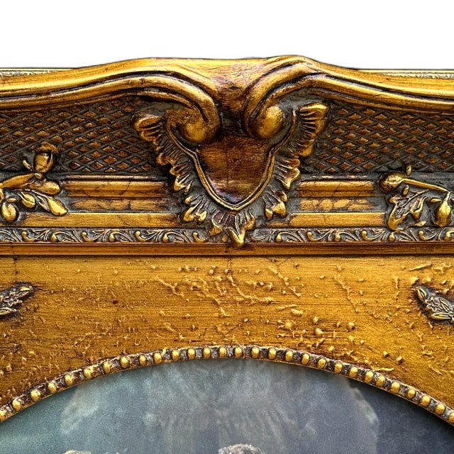 1990s Vintage Ornate Gilt Framed Victorian Print - Dance of the Fairies For Sale - Image 6 of 9