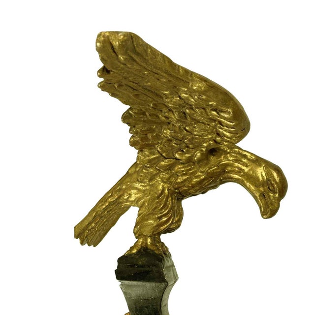 Black Carved and Gilded Wooden Eagles in Gold Leaf & Pinus Cembra, 1800s, Set of 2 For Sale - Image 8 of 12
