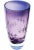 Glass Vintage Handcrafted Polish Purple Amethyst Crystal-Cut Vase For Sale - Image 7 of 7