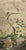 Chinoiserie Large Antique Chinese Chinoiserie Hand Painted Framed Wall Paper Panel For Sale - Image 3 of 12