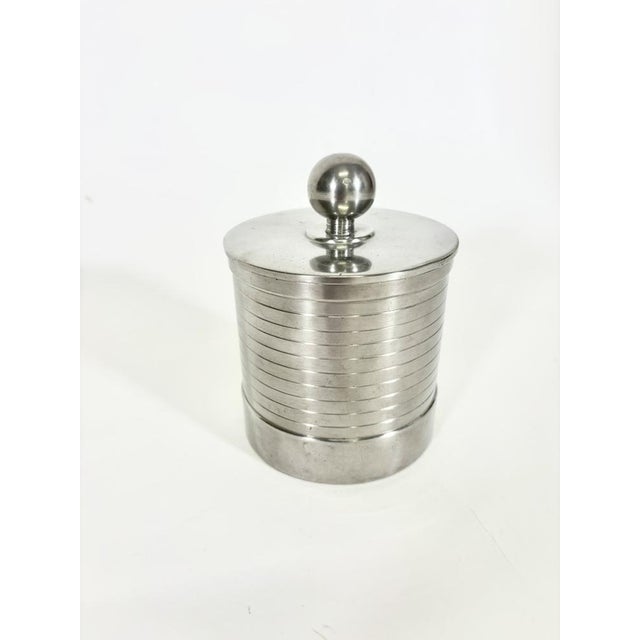 Art Deco Swedish Pewter Lid Jar by Gab, 1938 For Sale - Image 4 of 7