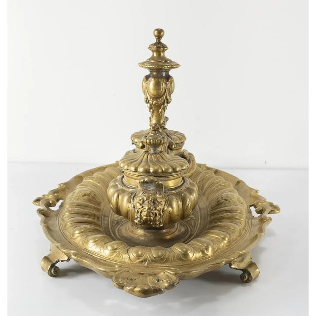 French Renaissance Style Inkwell Desk Set For Sale In New York - Image 6 of 13