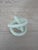 Murano 1970s Fluted White Murano Glass Knot Sculpture Paperweight, Italy For Sale - Image 4 of 5