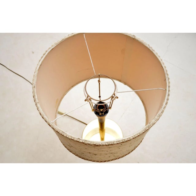 Vintage French Brass Table Lamp, 1970s For Sale - Image 6 of 8