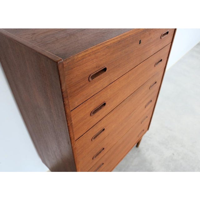 Vintage Danish Chest of Drawers in Teak, 1960s For Sale - Image 4 of 8