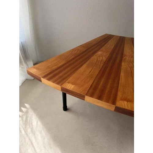 Fan-Shaped Coffee Table with Inlaid Wood, 1950s For Sale - Image 10 of 17