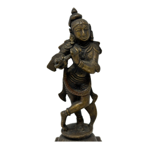 Antique Hindu Bronze of Krishna Sculpture