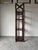 1970s Hollywood Regency Walnut & Rattan Four-Tier Étagère Shelf For Sale - Image 9 of 12