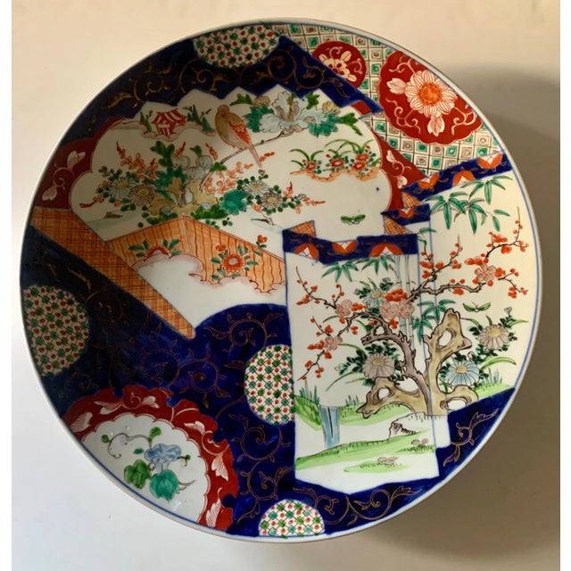 Mid 19th Century Meiji Japanese Porcelain Imari Charger For Sale - Image 4 of 13