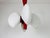Metal Mid-Century Modern Red Kaiser 4-Arm Space Age Chandelier, 1960s, Germany For Sale - Image 7 of 13