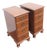J B Van Sciver Tall and Narrow Maple Nightstands End Bedside Tables a Pair 6436 For Sale