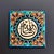 Discover the timeless beauty of this handcrafted Turkish ceramic tile featuring elegant Islamic calligraphy reading “Allah...