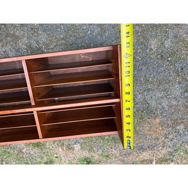 Mid-Century Modern Teak Rolling Magazine and Record Rack Bruksbo. For Sale - Image 14 of 17