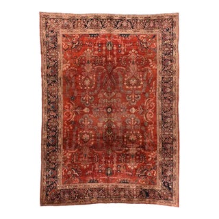 Antique Farahan Sarouk Rug 8'8'' x 11'11'' For Sale