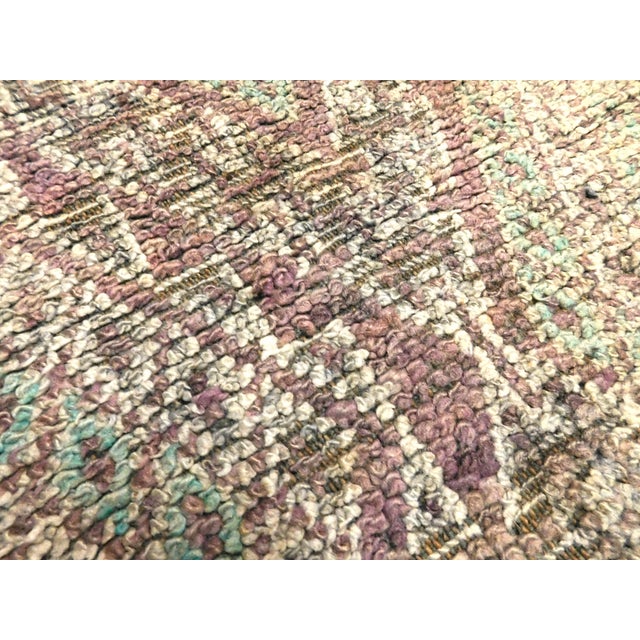 Vintage Hand Knotted Moroccan Rug. 6'3"x 9'5" For Sale - Image 11 of 16