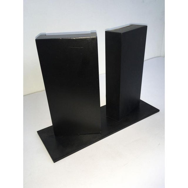 Italian Bronze Abstract Sculptures by Walter Valentini, 1980, Set of 2 For Sale - Image 12 of 18
