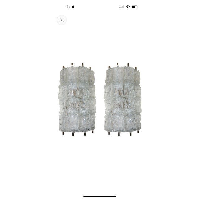 Pair of 1960s Murano Glass Sconces For Sale - Image 10 of 10