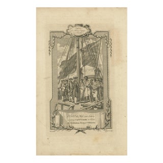 O-Mai Visiting Captain Cook Aboard the Resolution at Tahiti, 18th Century For Sale