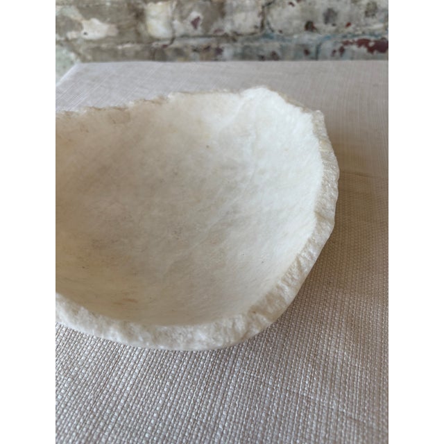 Raw Edge White Onyx Bowl [2 Available] For Sale - Image 12 of 18