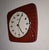 Vintage Wall Clock with Red Ceramic Case by Dugena, 1970s For Sale - Image 3 of 6