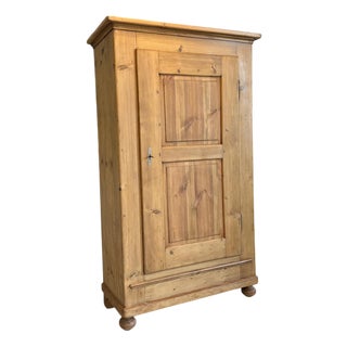 Antique Biedermeier Farmhouse Cabinet in Wood For Sale