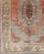 Tribal Vintage Turkish Oushak Rug With Geometric-Tribal Motifs in Red-Orange and Gray For Sale - Image 3 of 7
