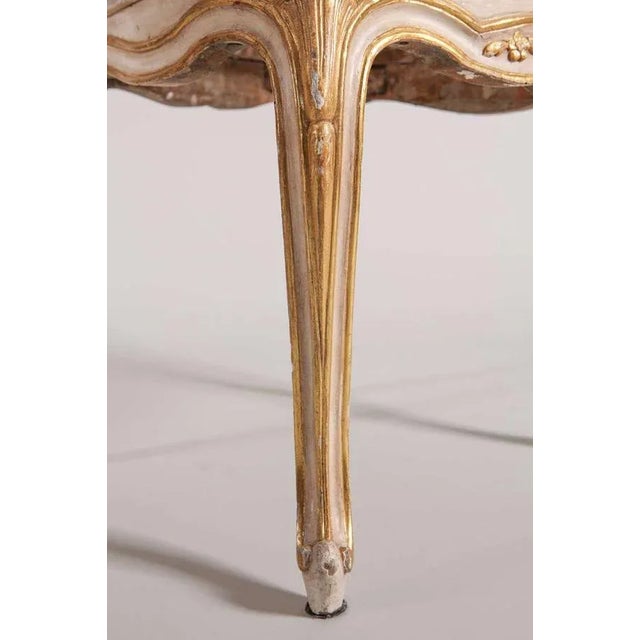 Wood 19th Century French Ivory-Painted & Parcel-Gilt Chairs, Set of 6 For Sale - Image 7 of 8