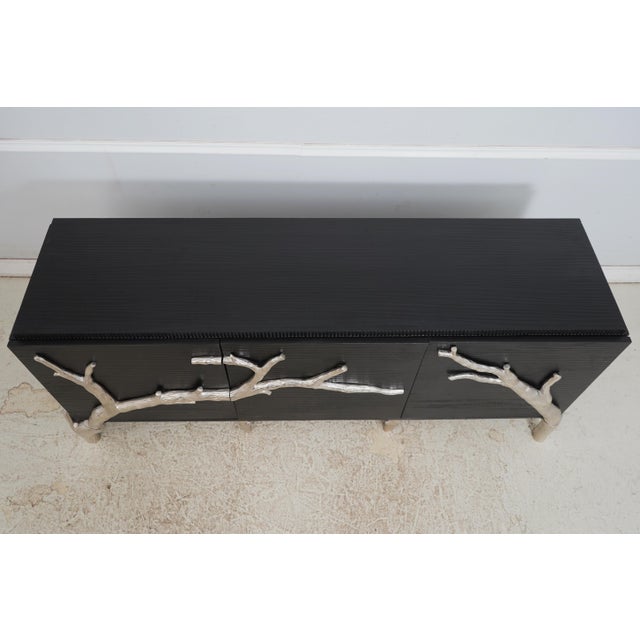 Wood Global View Branch 3 Door Modern Console Cabinet For Sale - Image 7 of 18