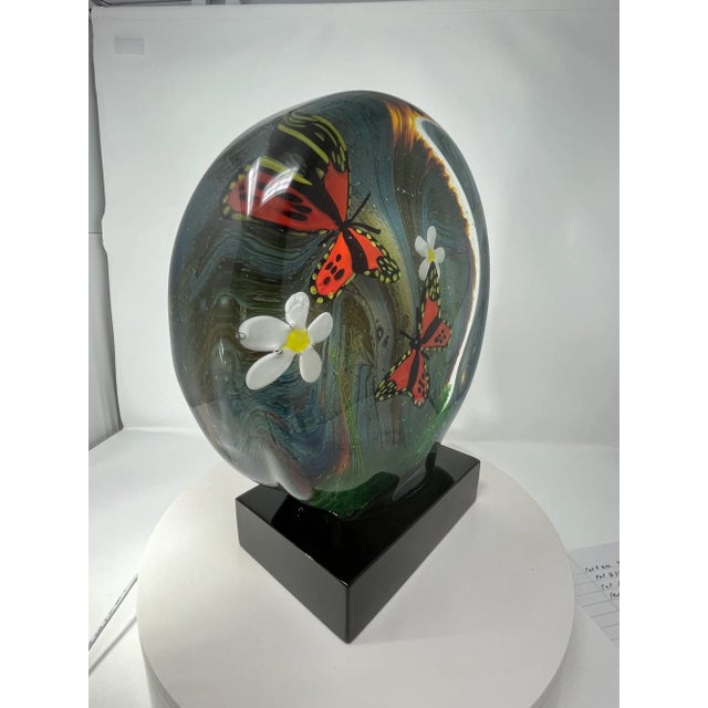 2020s Butterfly Terrarium Made of Murano Glass For Sale - Image 5 of 9