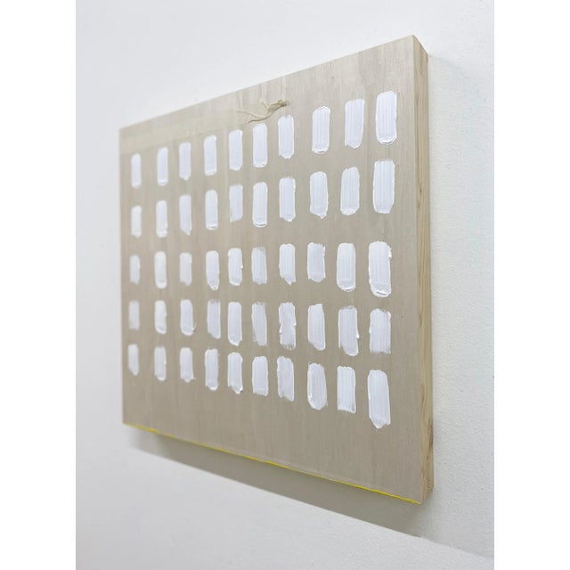 Beige Optimism Painting II, Acrylic on Wood, 2019 For Sale - Image 8 of 11