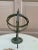 Rustic Verdigris Iron Armillary Sphere on Pedestal – European Garden Accent For Sale - Image 9 of 11