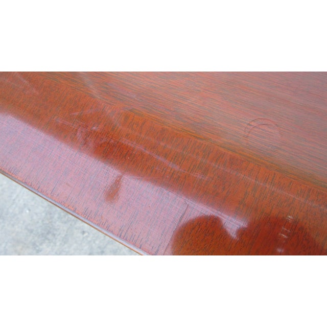 Brown Amazing Mahogany Councill Executive Desk Designer For Sale - Image 8 of 18