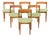 Set of Six Mid 20th Century Teak Mid Century Dining Chairs For Sale
