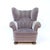 Oversized Swedish Modern Lounge chair in grey velvet from the 1940s. Most likely the original fabric or maybe an early...