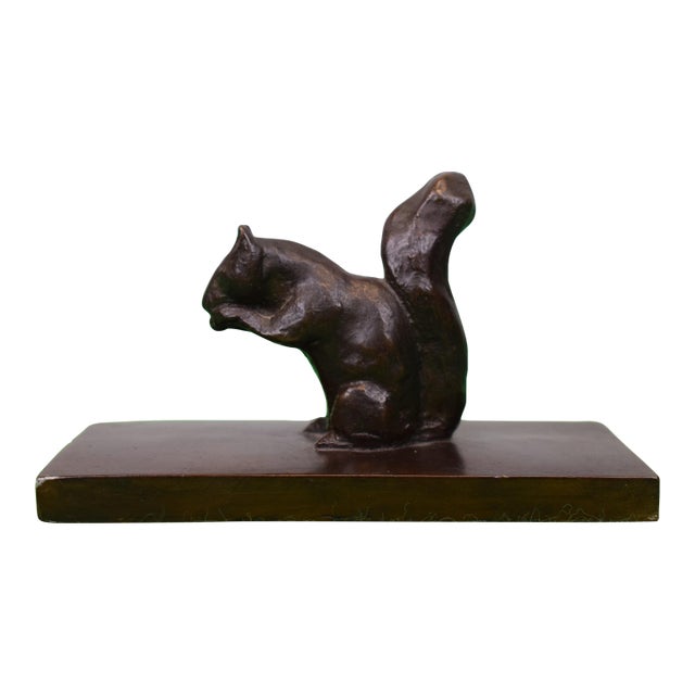Bronze C1930s Squirrel by Bronson Harriman Rumsey For Sale