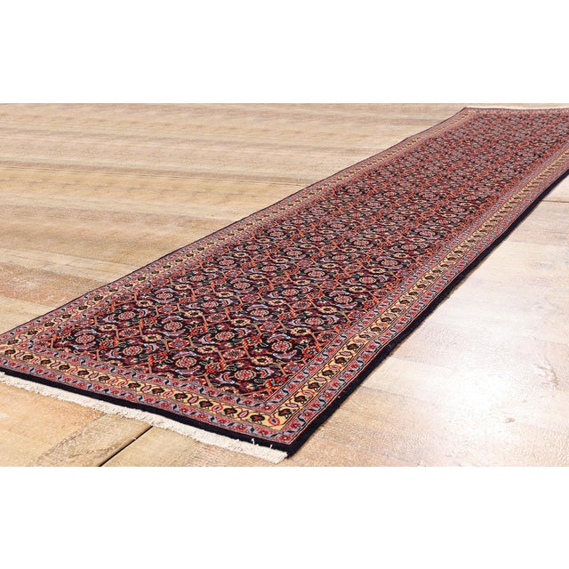 Vintage Persian Tabriz Rug, 02'06 X 09'07 For Sale - Image 9 of 11