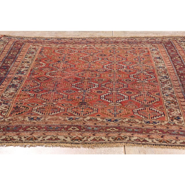 Late 19th Century Caucasian Kazak Rug, 04'03 X 05'00 For Sale - Image 9 of 10