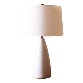 1960s Gordon and Jane Martz M-53 Lamp for Marshall Studios Light Gray Blue White Cone For Sale