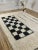 Contemporary Black White Checkerboard Wool Moroccan Rug For Sale - Image 9 of 15