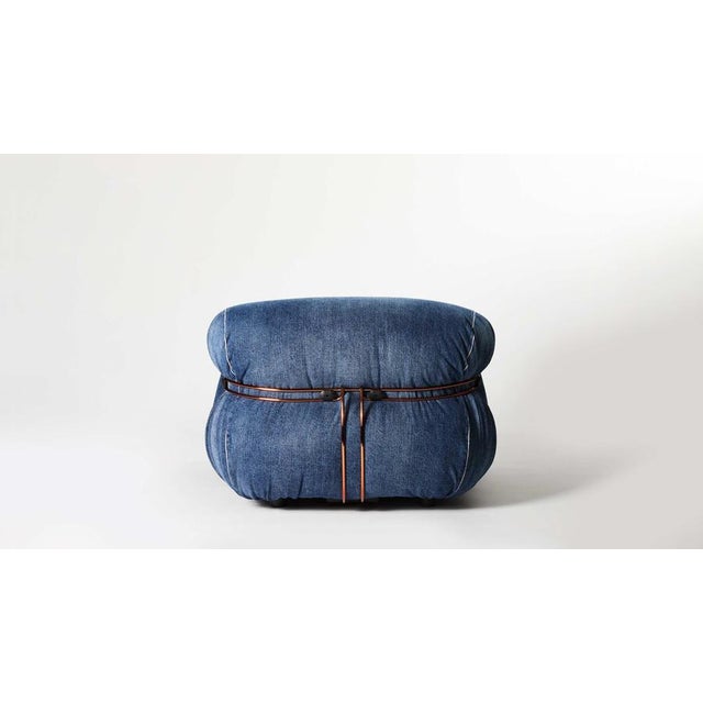 Not Yet Made - Made To Order Soriana Denim Crafted Armchair by Afra and Tobia Scarpa for Cassina For Sale - Image 5 of 9