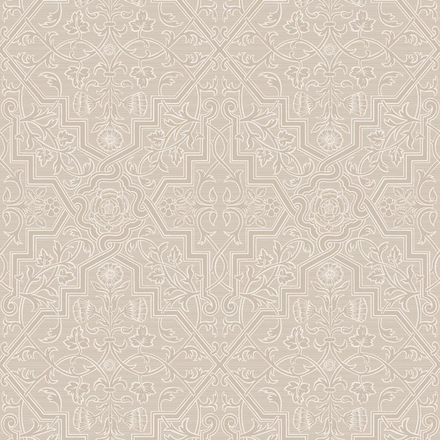 Sample - Borastapeter Rosenvinge Wallpaper in Natural For Sale
